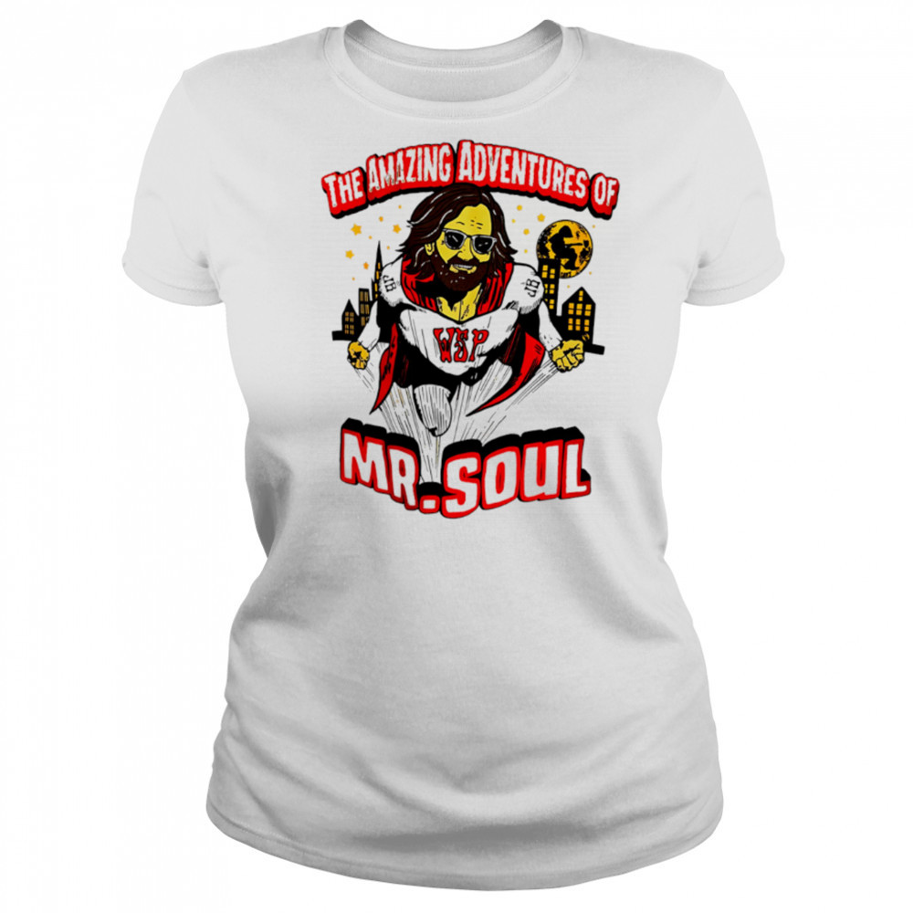 The Amazing Adventures Of Mr. Soul superman cartoon shirt Women's T-shirt