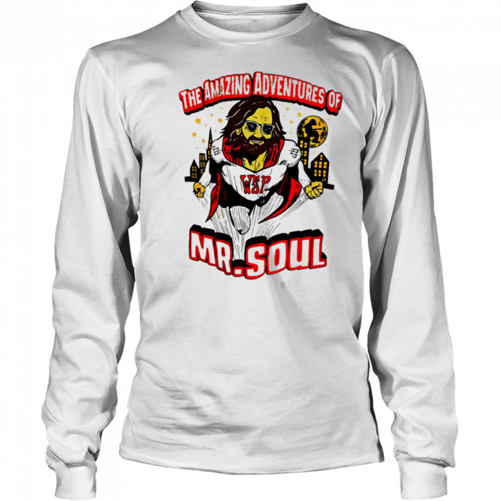 The Amazing Adventures Of Mr. Soul superman cartoon shirt Long Sleeved