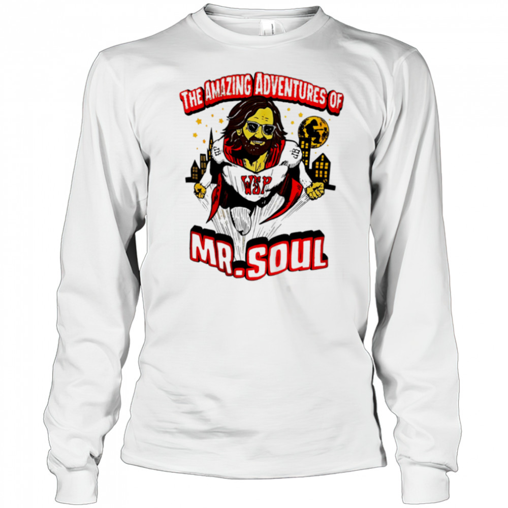 The Amazing Adventures Of Mr. Soul superman cartoon shirt Long Sleeved