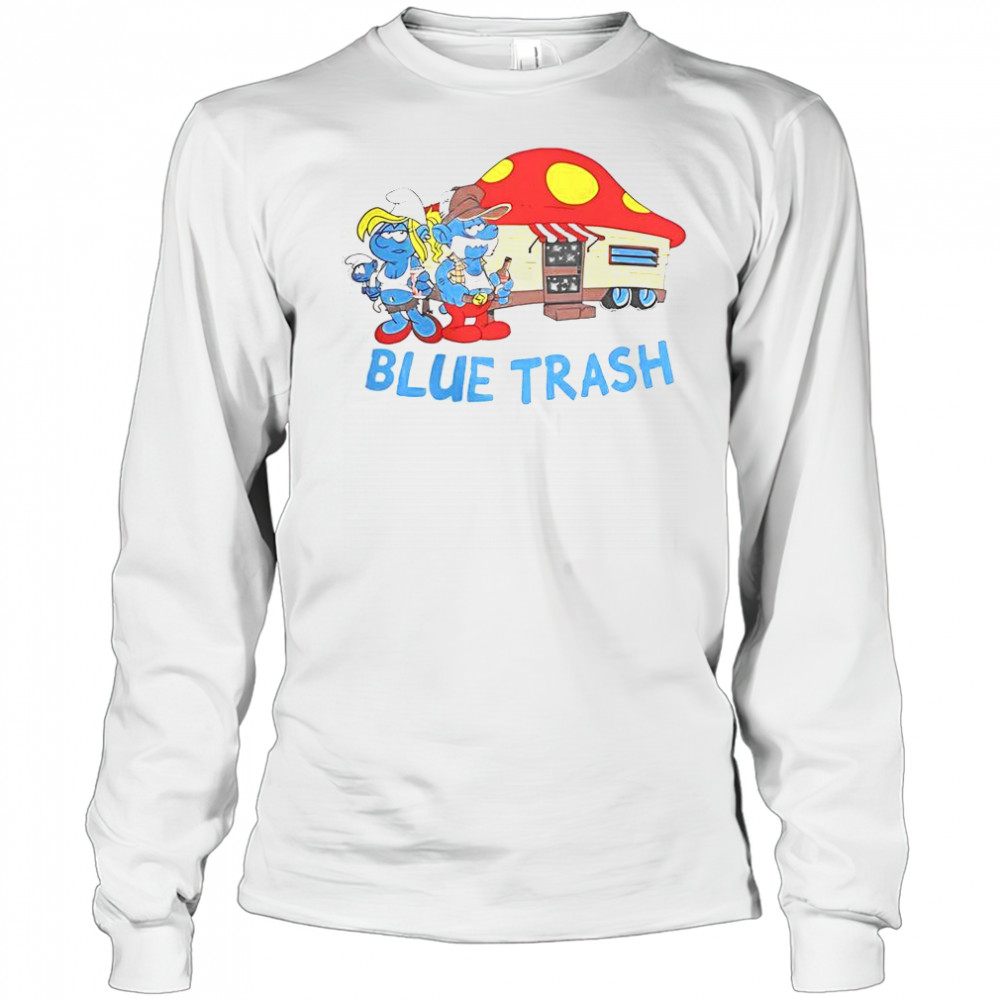 The Smurfs Blue Trash T-Shirt Long Sleeved