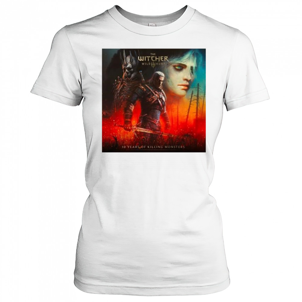 The Witcher 3 Wild Hunt 10 Years Of Killing Monster 2025 t-shirt Women's T-shirt