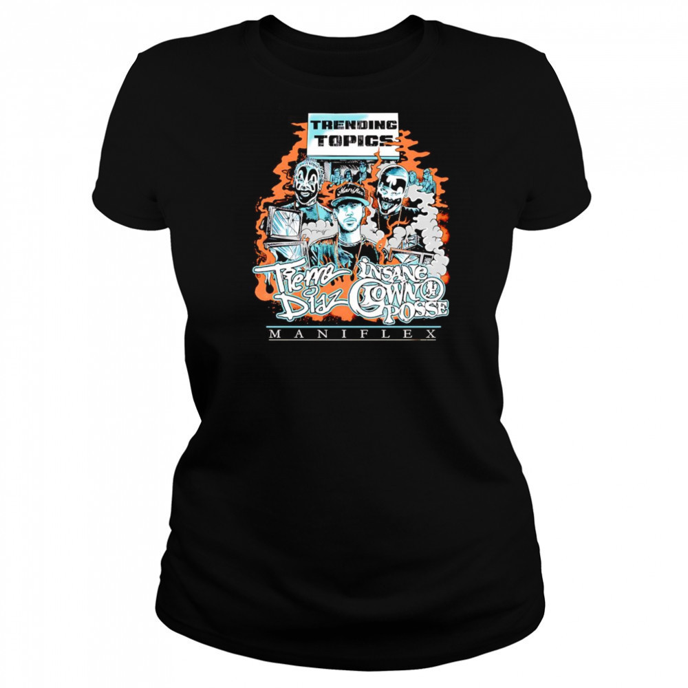 Tierre Diaz x ICP Collab Trending Topics shirt Women's T-shirt
