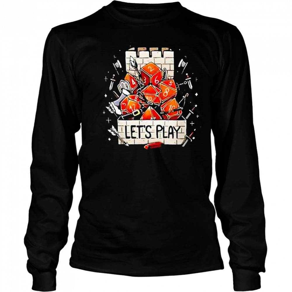 Tower Dice Lets Play Shirt Long Sleeved