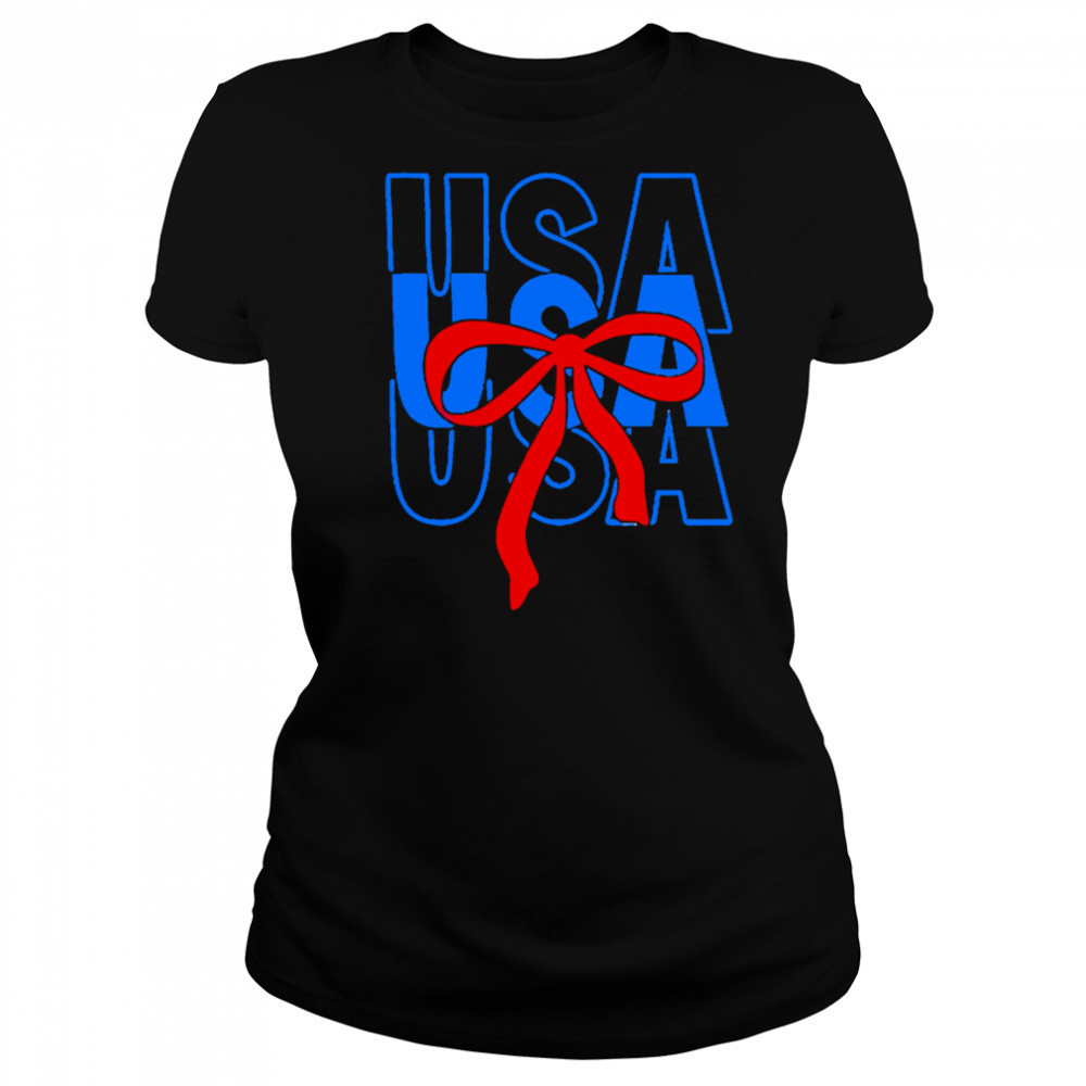 USA repeat attach a bow shirt Women's T-shirt