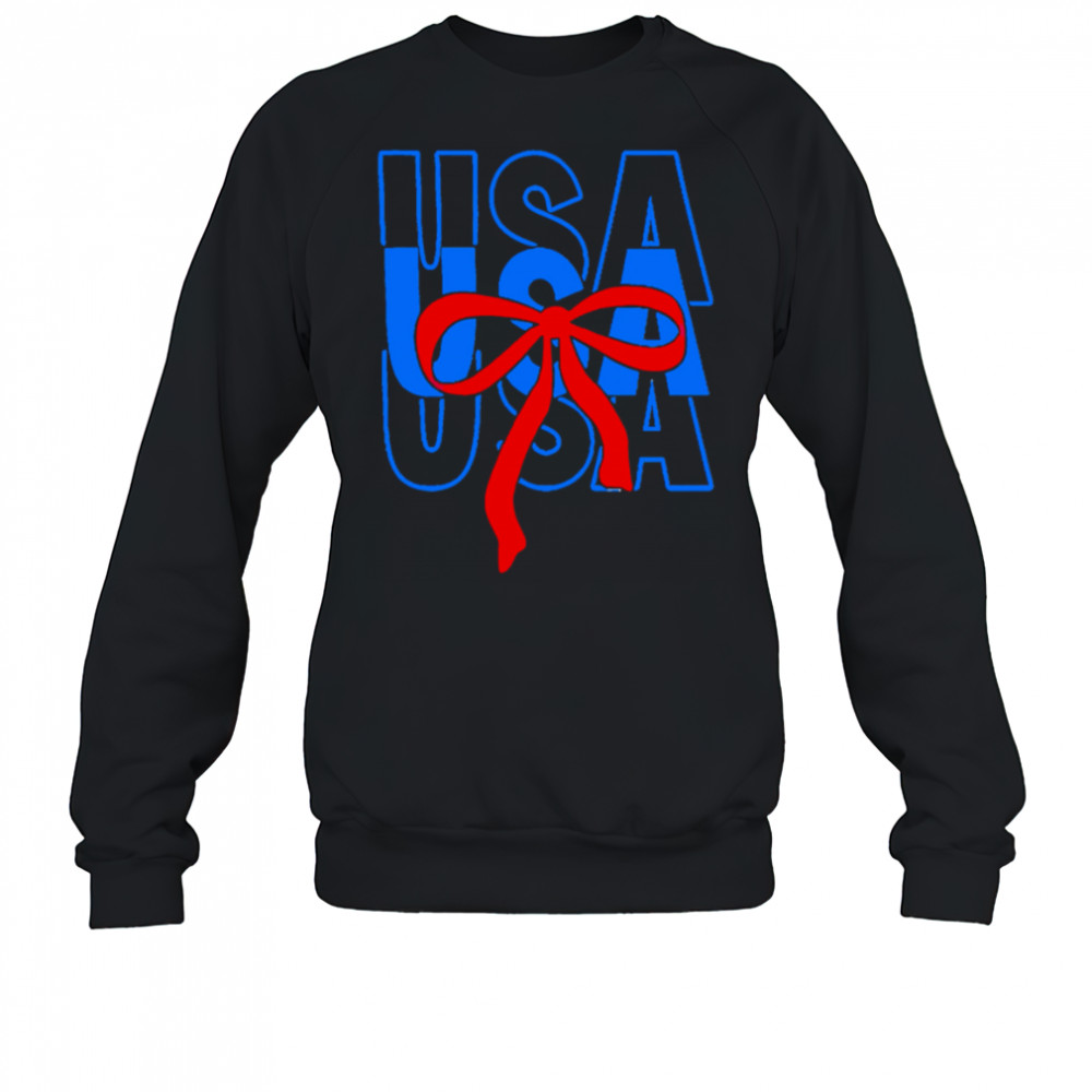 USA repeat attach a bow shirt Sweatshirt
