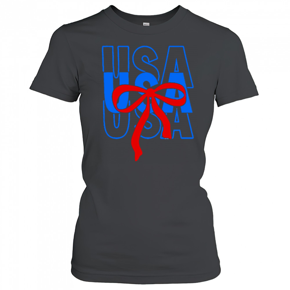 USA repeat attach a bow shirt Women's T-shirt