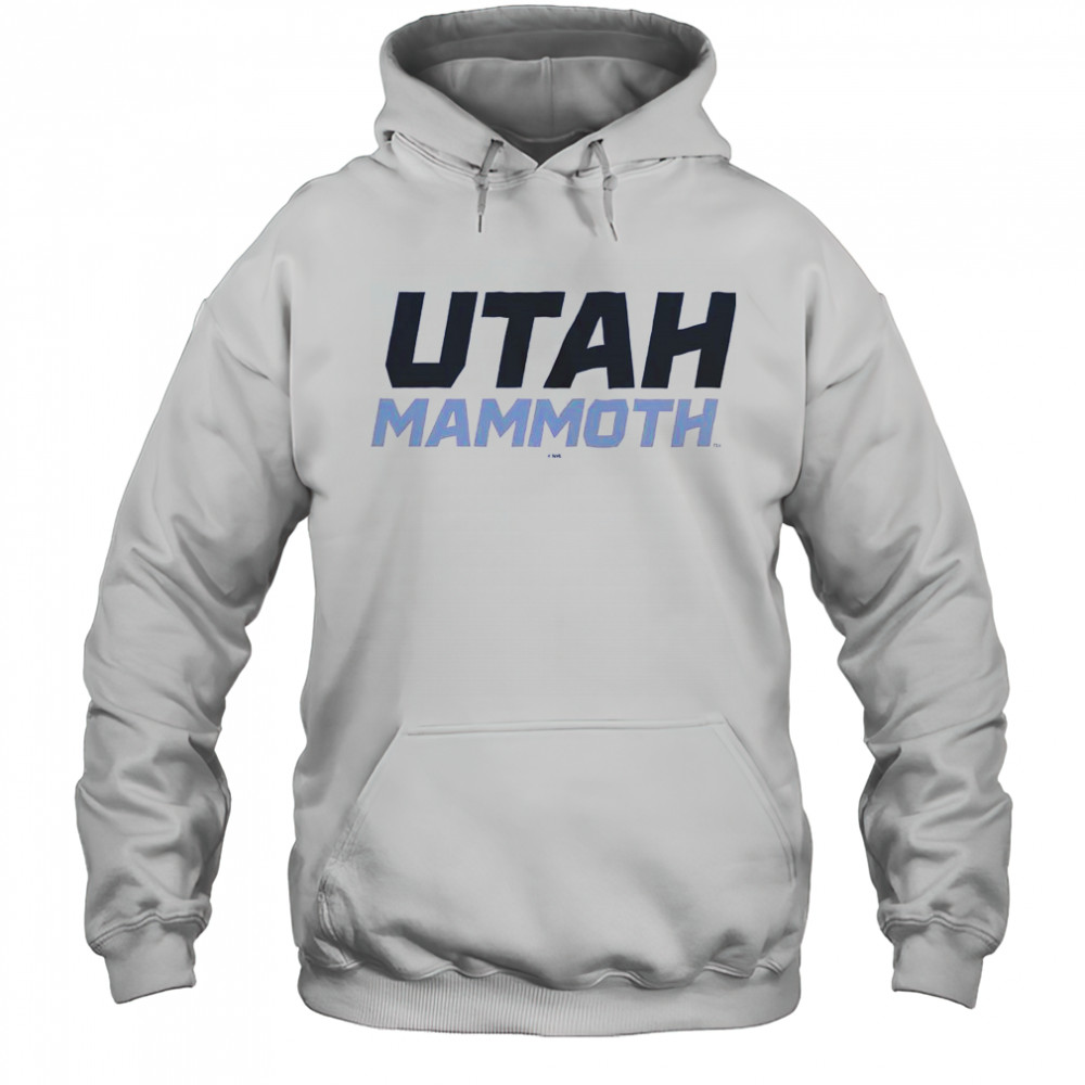 Utah Mammoth Wordmark Logo T-Shirt Hoodie