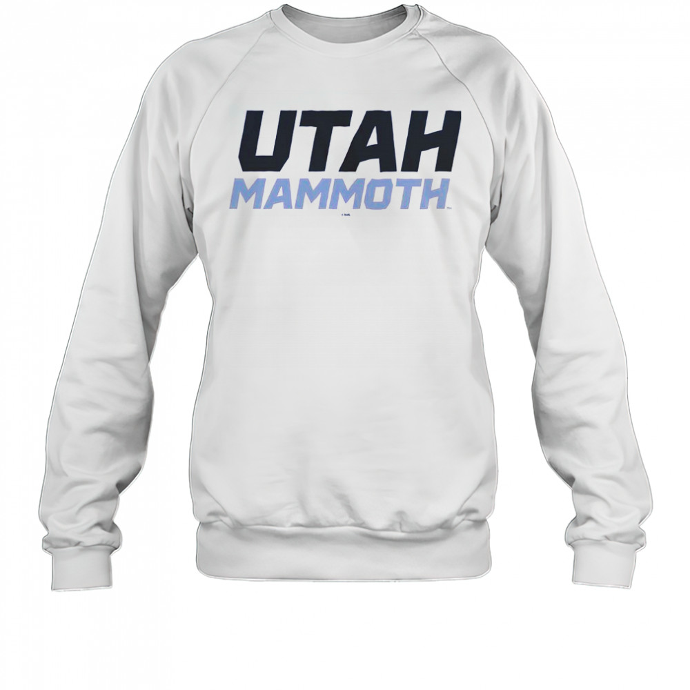 Utah Mammoth Wordmark Logo T-Shirt Sweatshirt