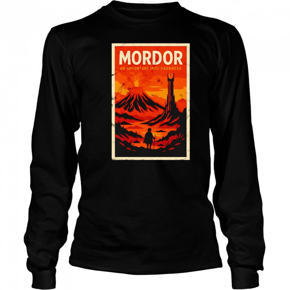 Venture into Mordor an adventure into darkness shirt Long Sleeved