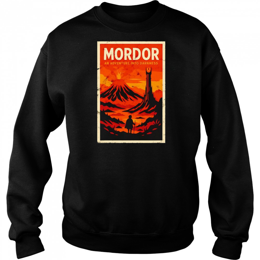 Venture into Mordor an adventure into darkness shirt Hoodie