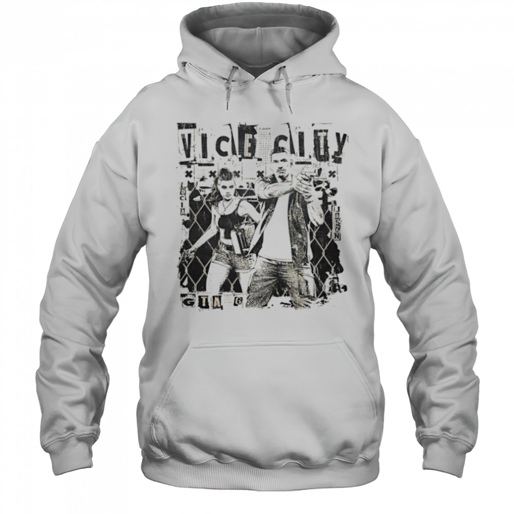 Vice City Gtag vintage black white shirt Hoodie