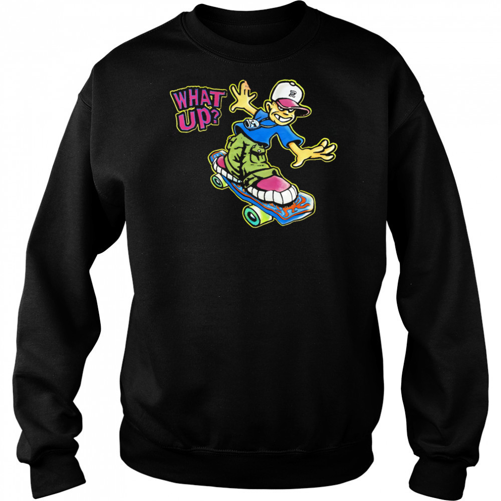 What up hip hop roller skating shirt Hoodie
