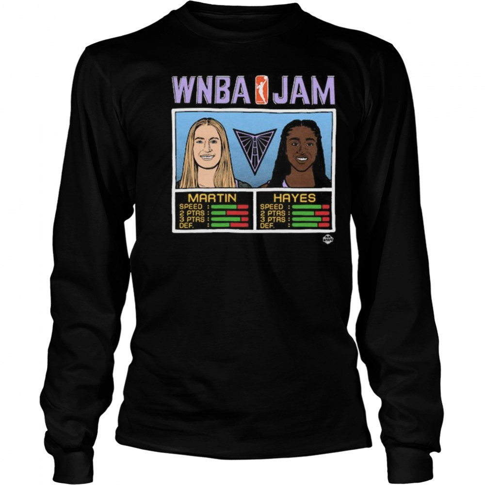 WNBA Jam Valkyries Martin And Hayes Shirt Long Sleeved