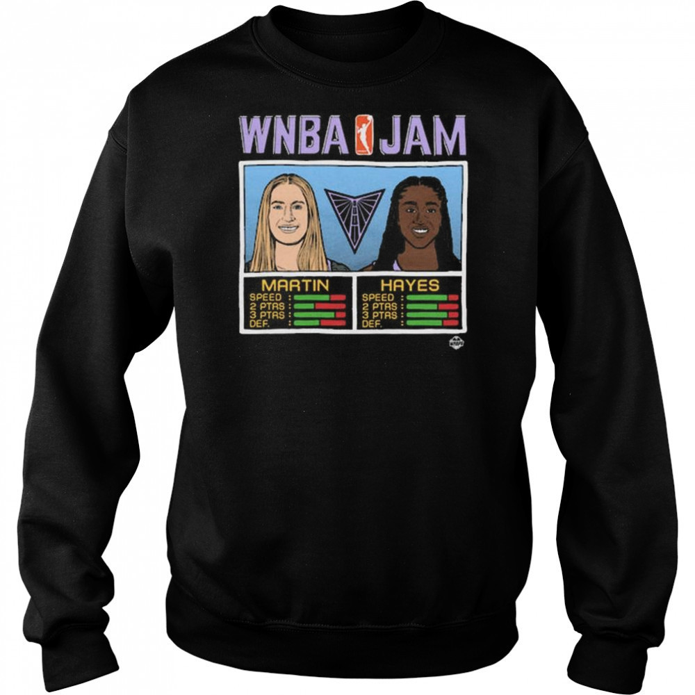 WNBA Jam Valkyries Martin And Hayes Shirt Hoodie