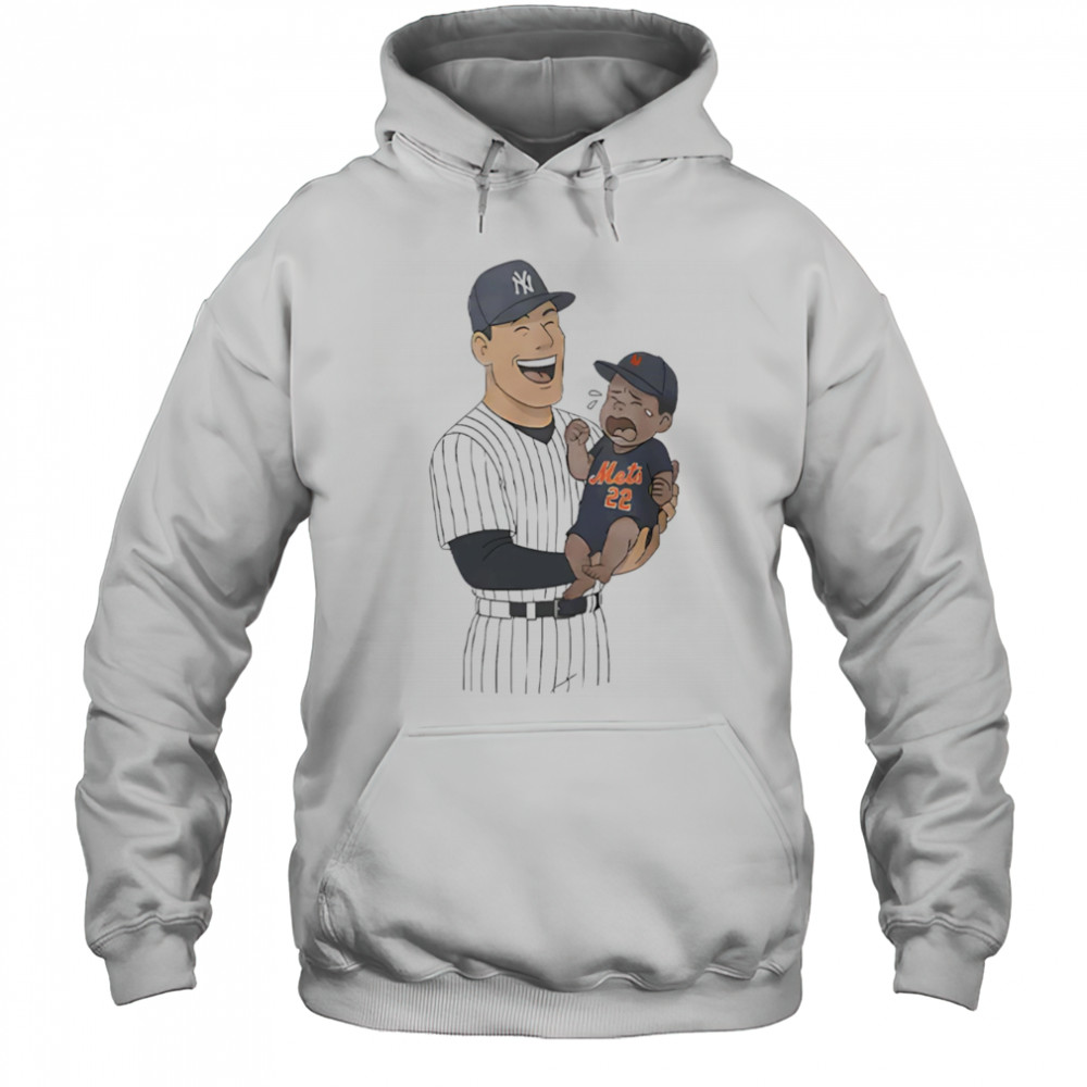 Yankees holding crying Mets baby shirt Hoodie