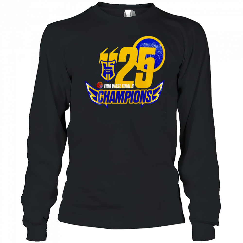 2025 Al Riyadi Fiba Wasl Final 8 Champions shirt Long Sleeved