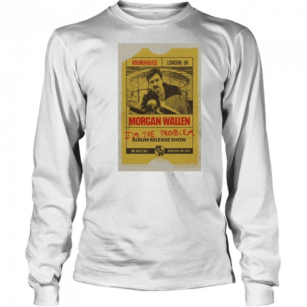 2025 Morgan Wallen Tour London UK Poster shirt Long Sleeved