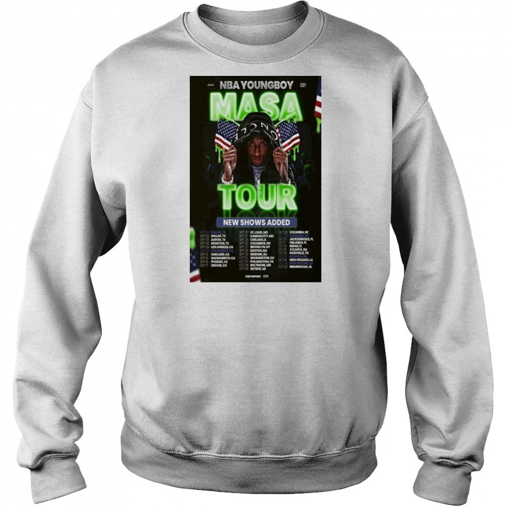2025 Poster Hot YoungBoy Never Broke Again Announces 2025 MASA Tour shirt Hoodie
