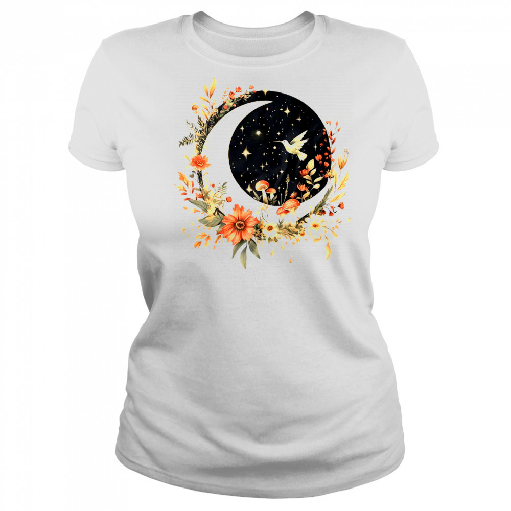 Aesthetic Cottagecore Moon Botanical Mushrooms Gardening shirt Women's T-shirt