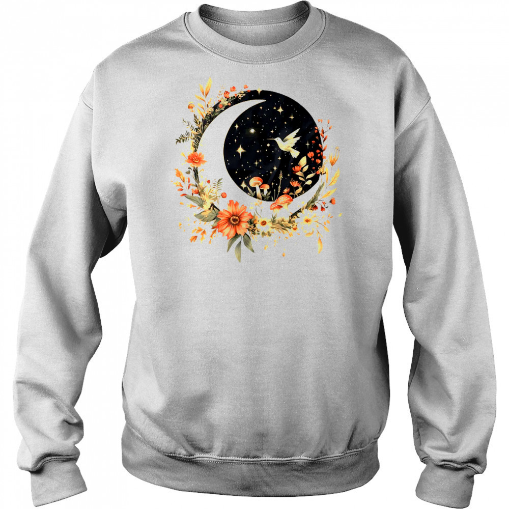 Aesthetic Cottagecore Moon Botanical Mushrooms Gardening shirt Hoodie