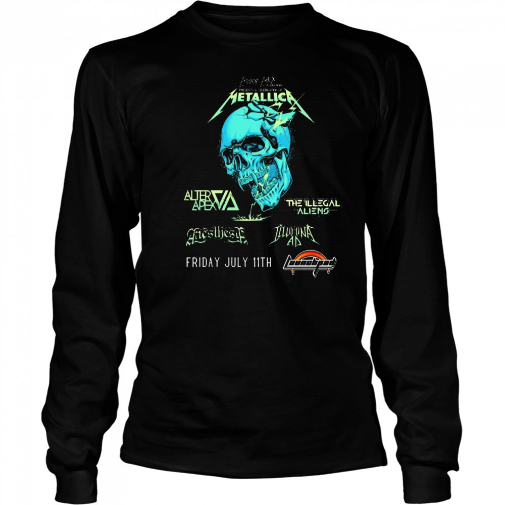 Alter Apex Productions Presents A Celebration of Metallica at Launchpad Friday July 11th 2025 t-shirt Long Sleeved