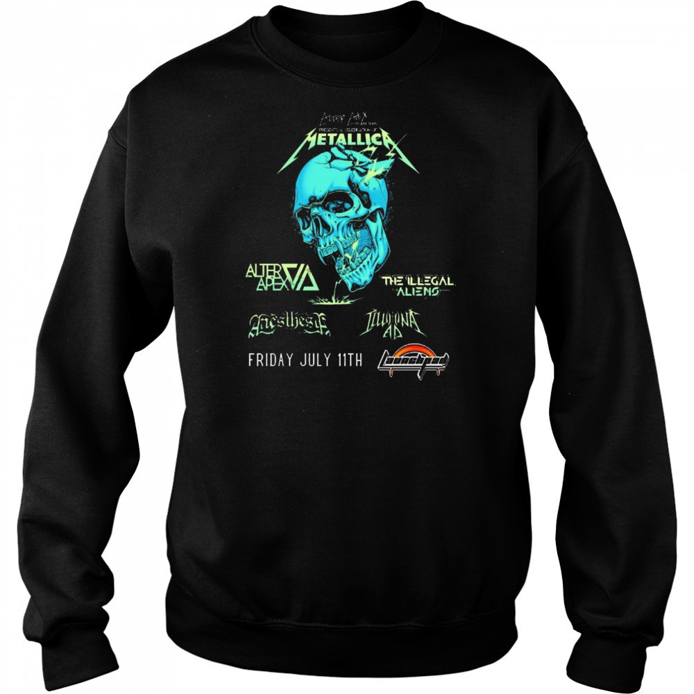 Alter Apex Productions Presents A Celebration of Metallica at Launchpad Friday July 11th 2025 t-shirt Hoodie