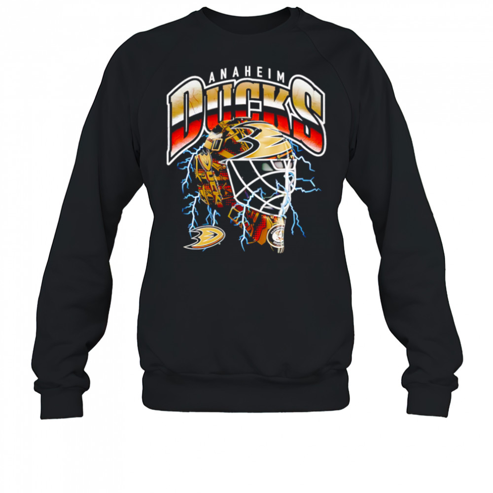 Anaheim Ducks Crease Lightning helmet shirt Sweatshirt
