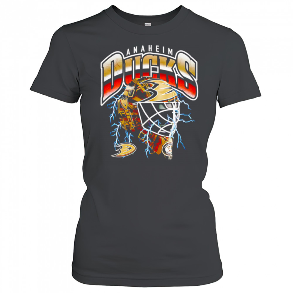 Anaheim Ducks Crease Lightning helmet shirt Women's T-shirt