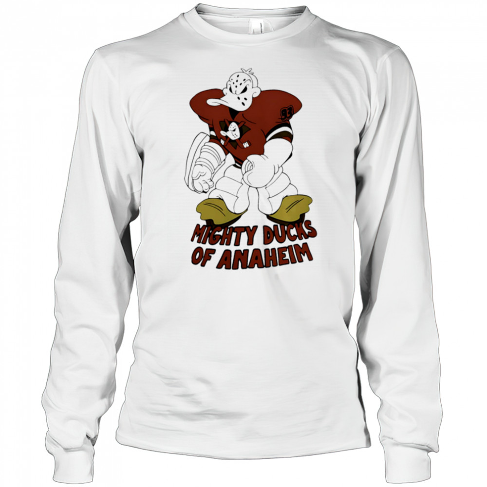 Anaheim Ducks Merch Store Double Duck shirt Long Sleeved
