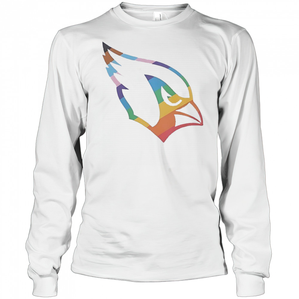 Arizona Cardinals Pride Logo T-Shirt Long Sleeved