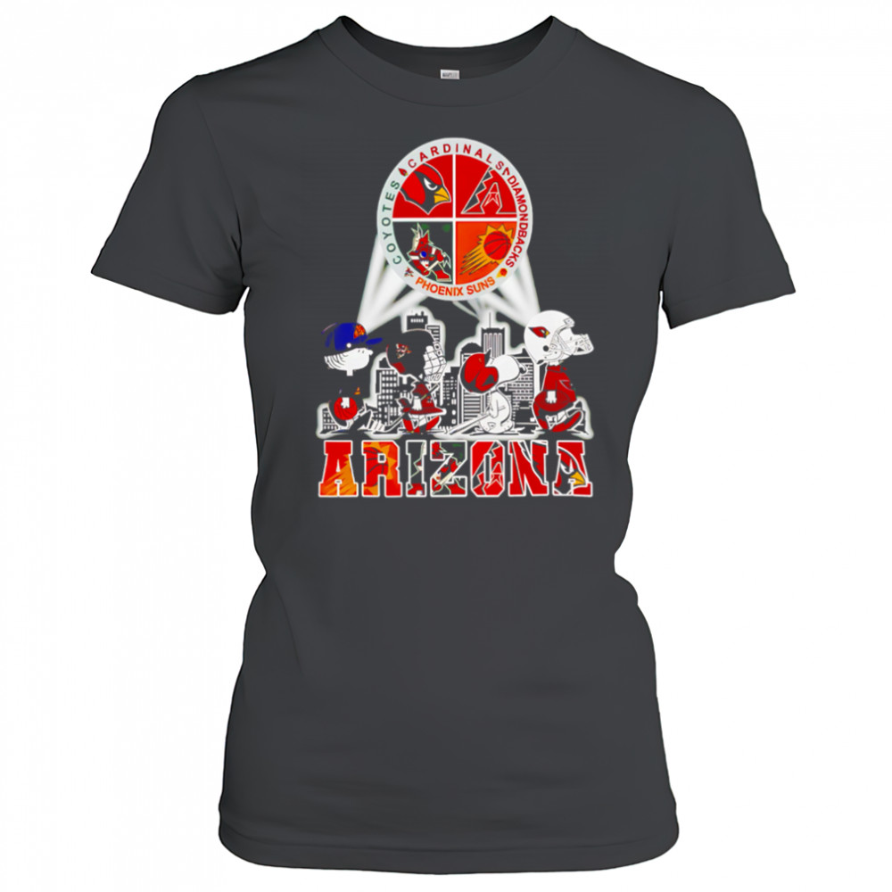 Arizona Sports Shop Snoopy Arizona Coyotes Arizona Cardinals Phoenix Suns Arizona Diamondbacks shirt Women's T-shirt