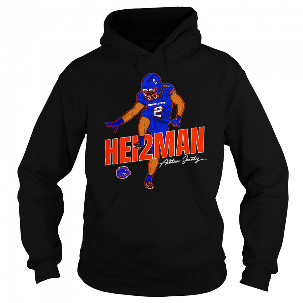 Ashton Jeanty Heisman Boise State Broncos Cartoon Signature shirt Sweatshirt