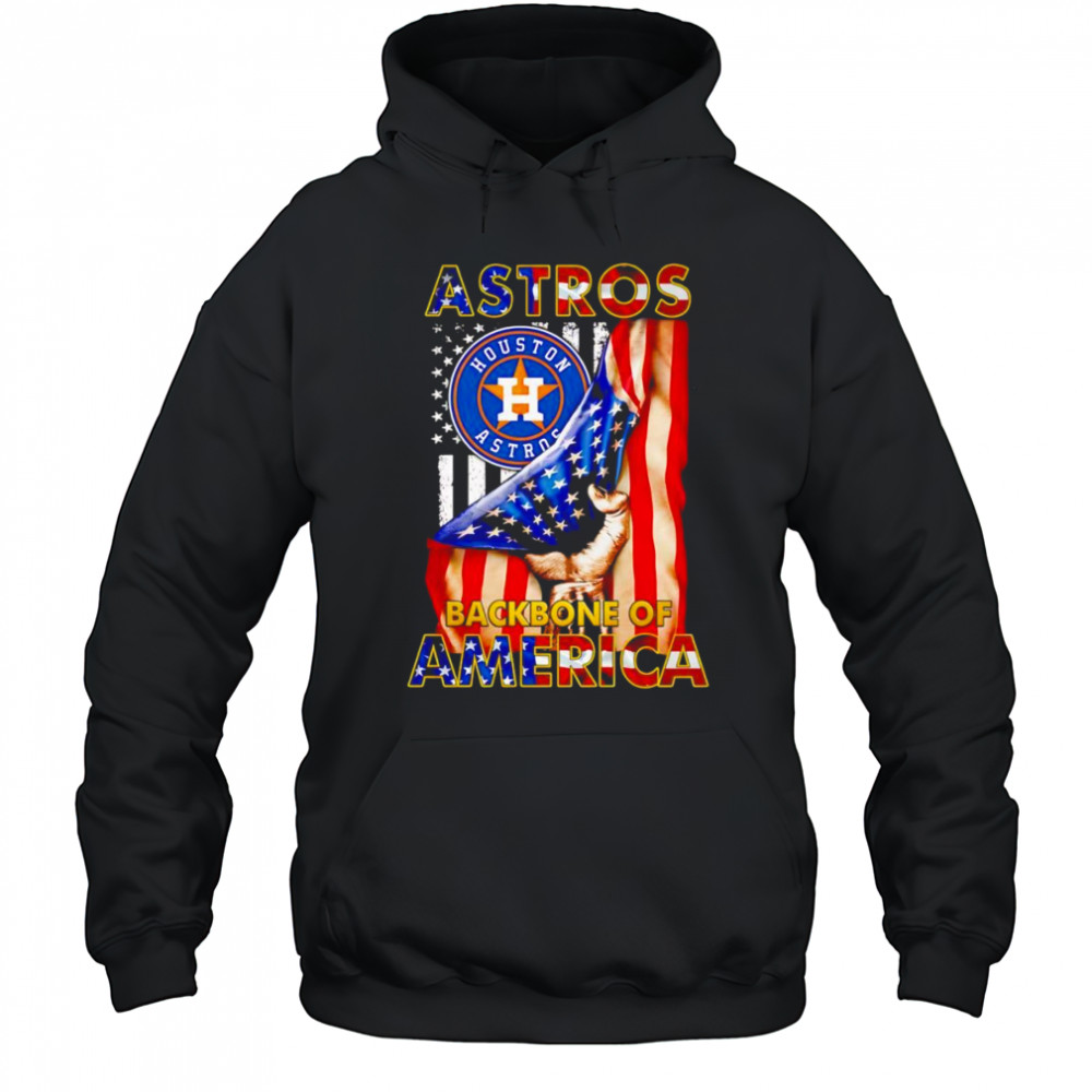 Astros backbone of America flag shirt Hoodie