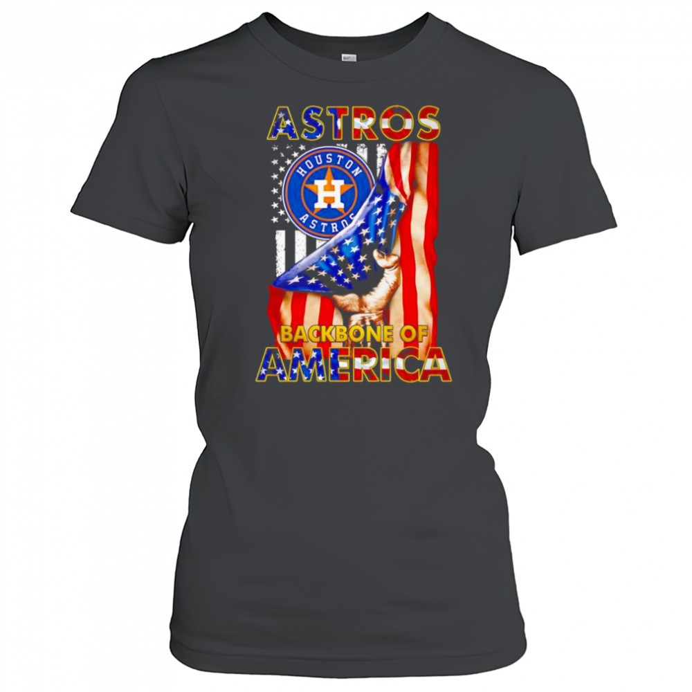 Astros backbone of America flag shirt Women's T-shirt