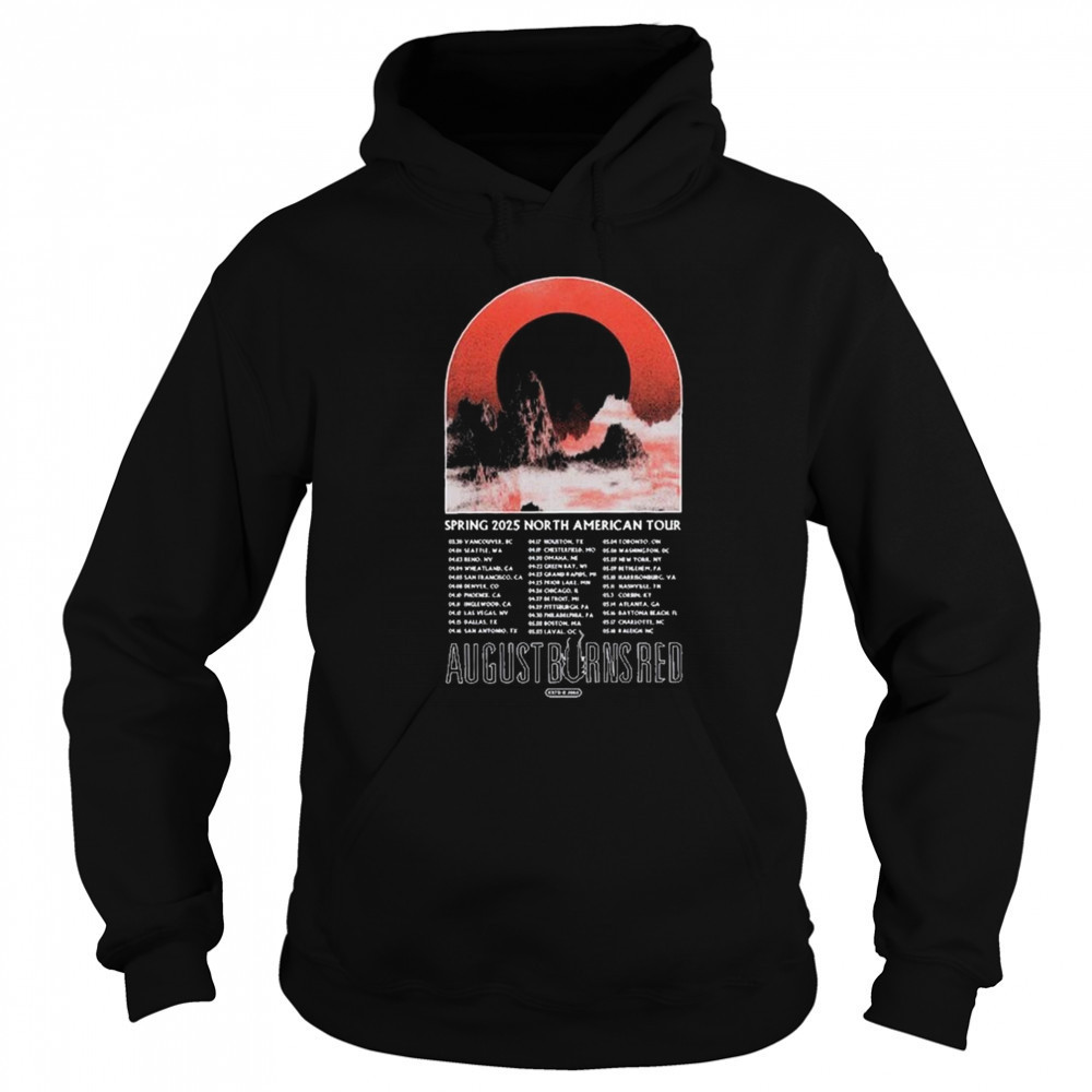 August Burns Red Mountains North American Spring Tour 2025 t-shirt Sweatshirt