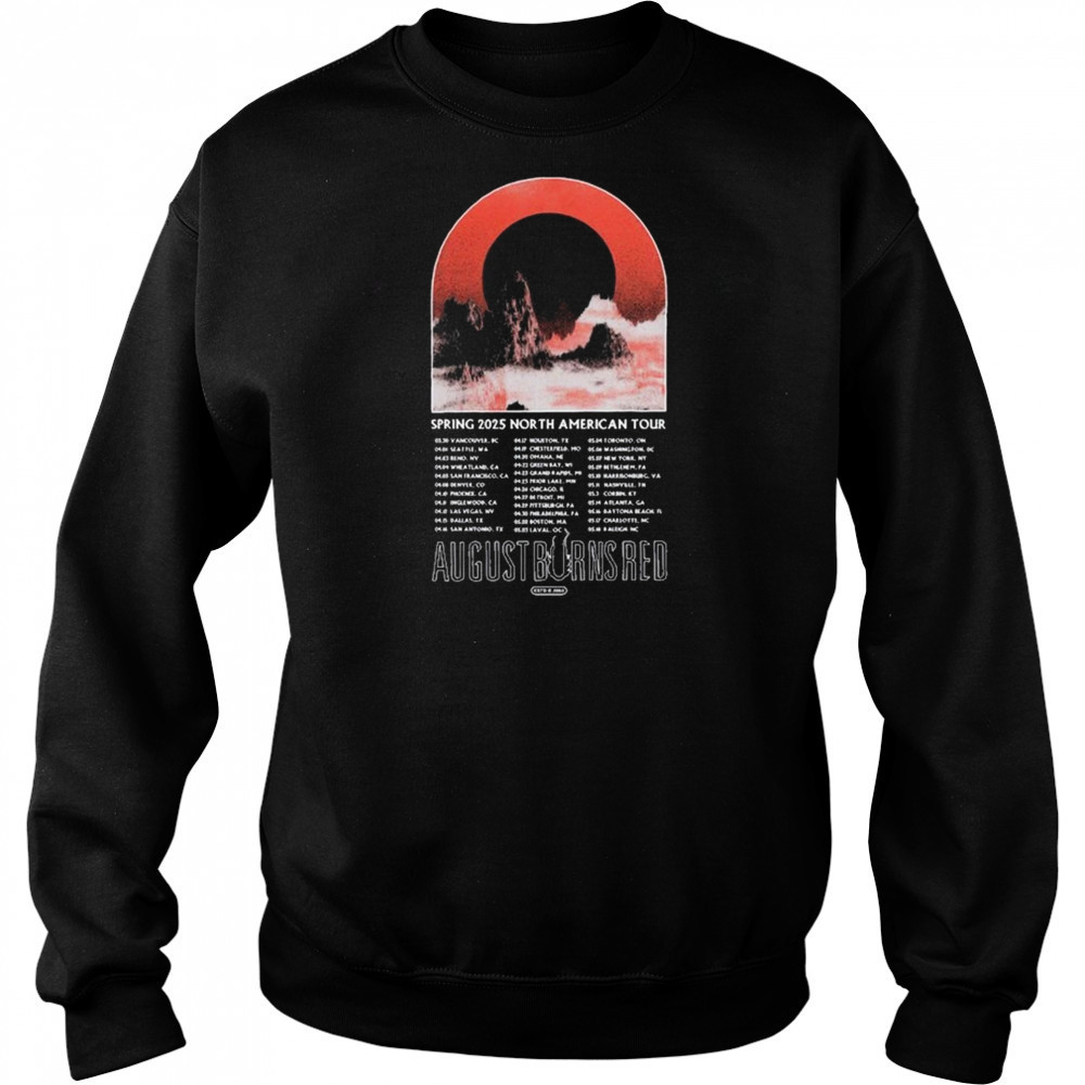 August Burns Red Mountains North American Spring Tour 2025 t-shirt Hoodie