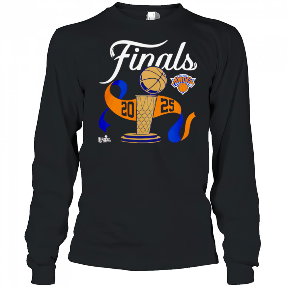 Basketball Finals Trophy New York Knicks 2025 shirt Long Sleeved