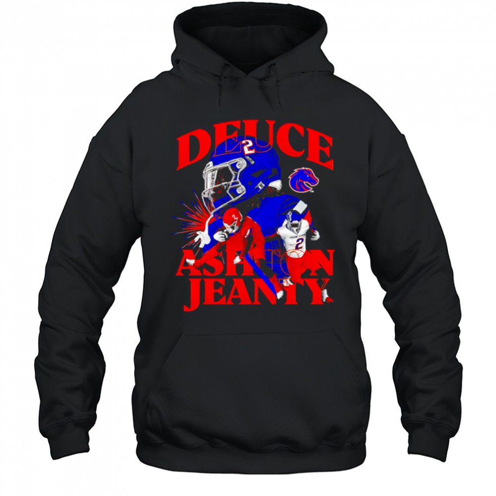 Boise State Broncos Black Ashton Jeanty shirt Hoodie