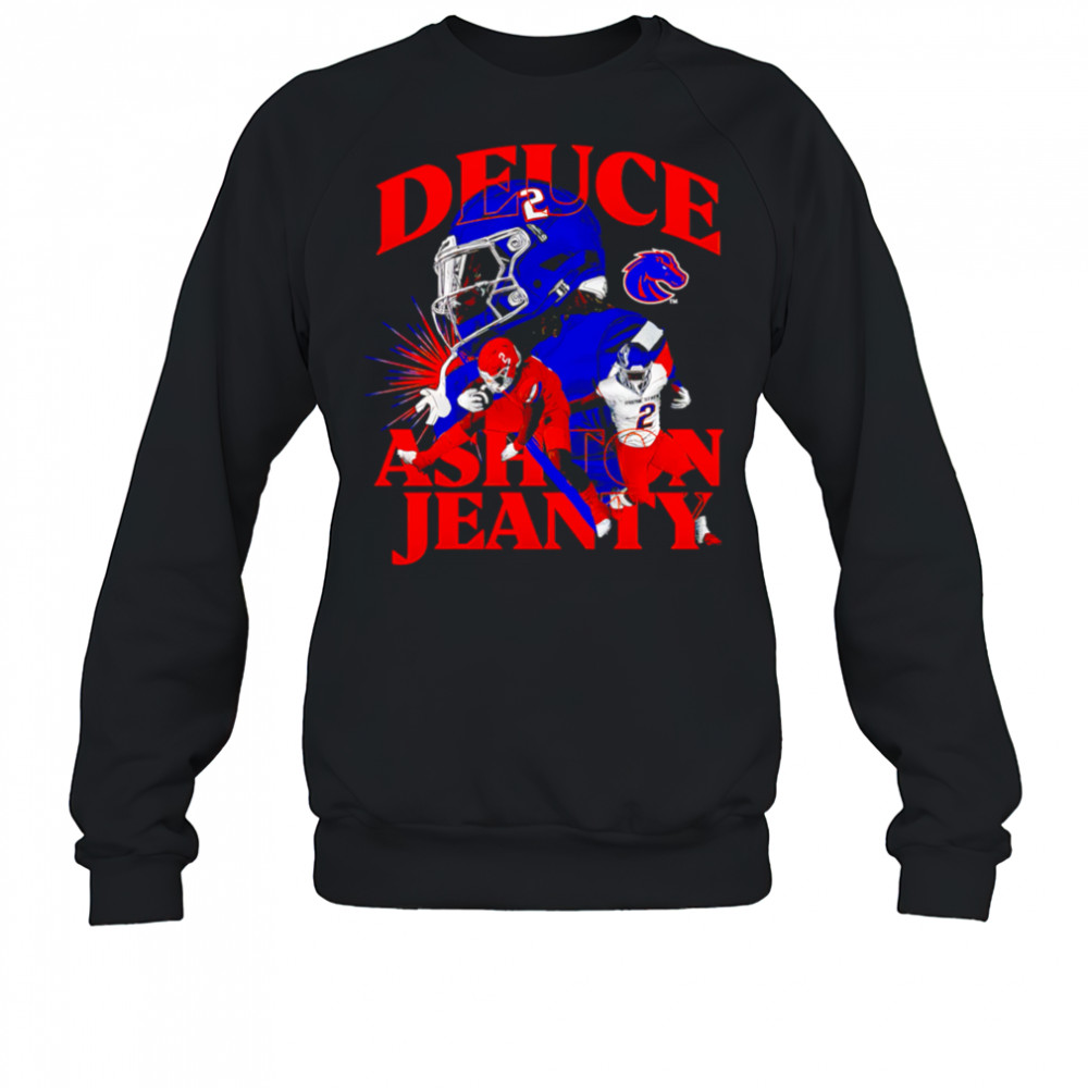 Boise State Broncos Black Ashton Jeanty shirt Sweatshirt