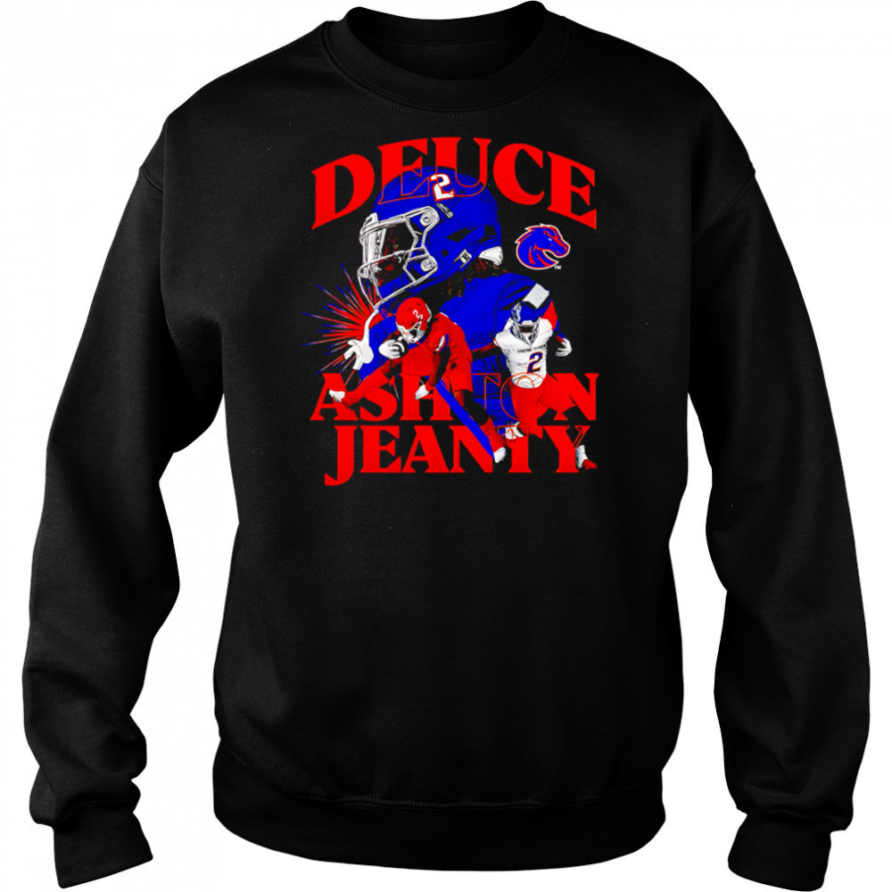 Boise State Broncos Black Ashton Jeanty shirt Hoodie