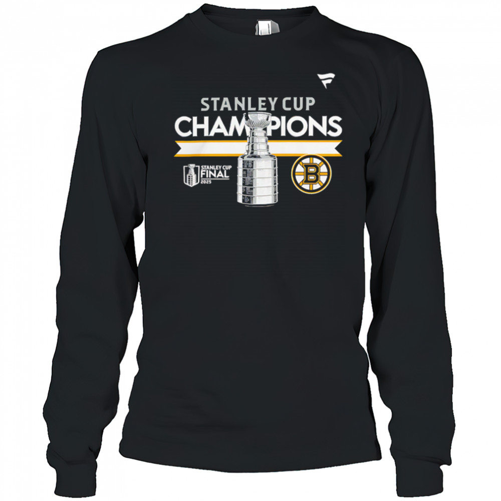 Boston Bruins NHL 2025 Stanley Cup Victory shirt Long Sleeved
