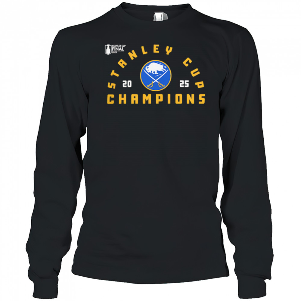 Buffalo Sabres Black 2025 Stanley Cup Champions shirt Long Sleeved