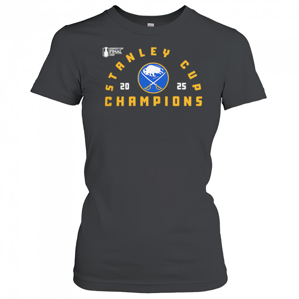 Buffalo Sabres Black 2025 Stanley Cup Champions shirt Women's T-shirt