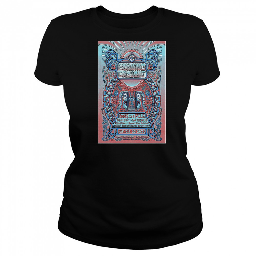 Burning Day Light Dogs In A Pile Wonderland Forest Lafayette NY May 23-25 2025 Concert t-shirt Women's T-shirt