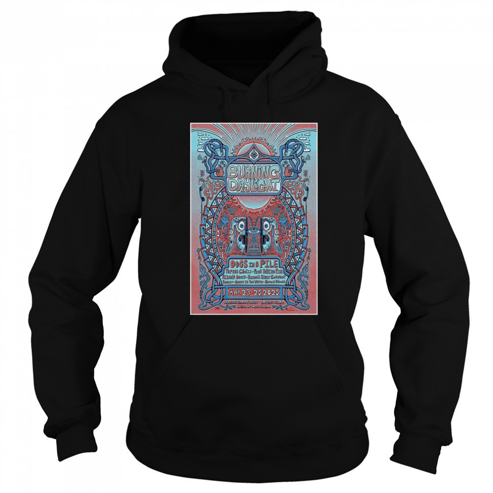 Burning Day Light Dogs In A Pile Wonderland Forest Lafayette NY May 23-25 2025 Concert t-shirt Sweatshirt