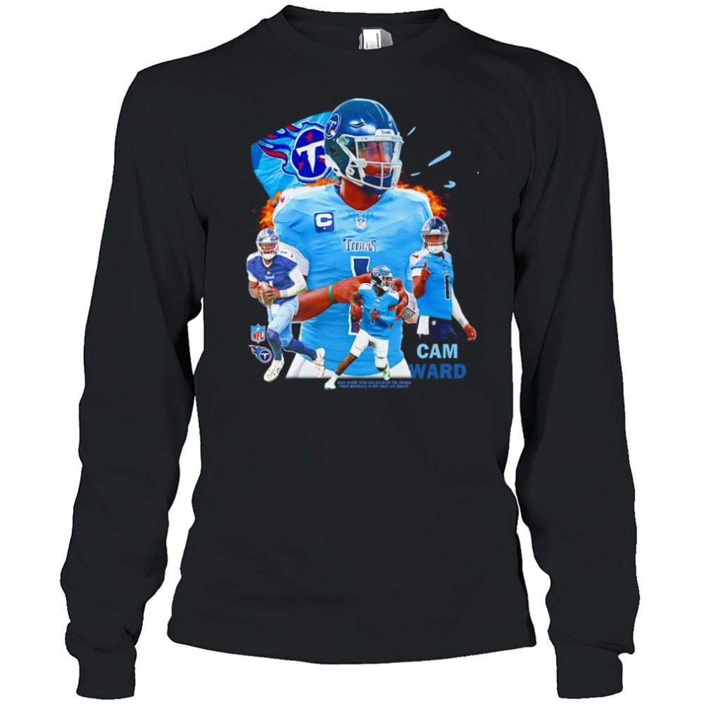 Cam Ward Rookie Tennessee Titans graphic shirt Long Sleeved