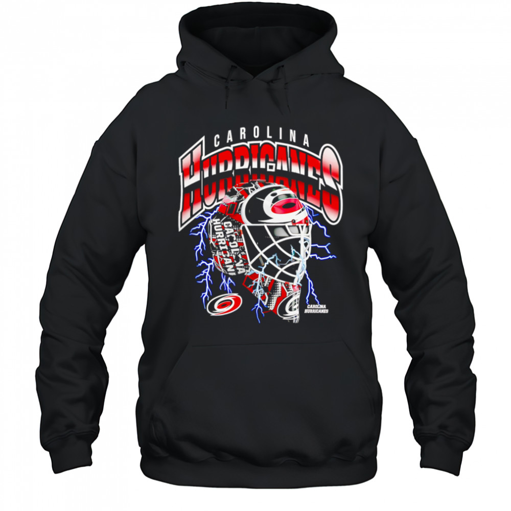 Carolina Hurricanes Crease Lightning helmet shirt Hoodie
