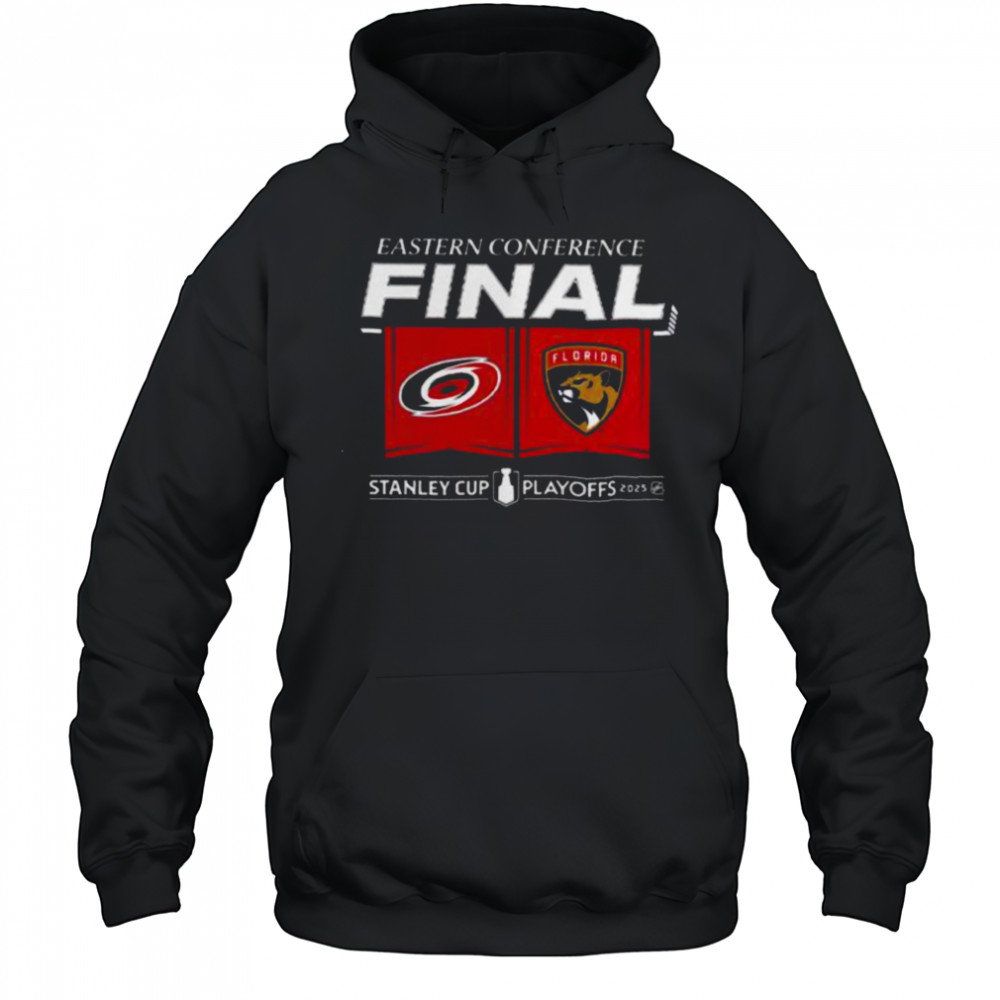 Carolina Hurricanes Vs Florida Panthers Matchup 2025 Eastern Conference Finals NHL Stanley Cup Playoffs 2025 T Shirt Hoodie