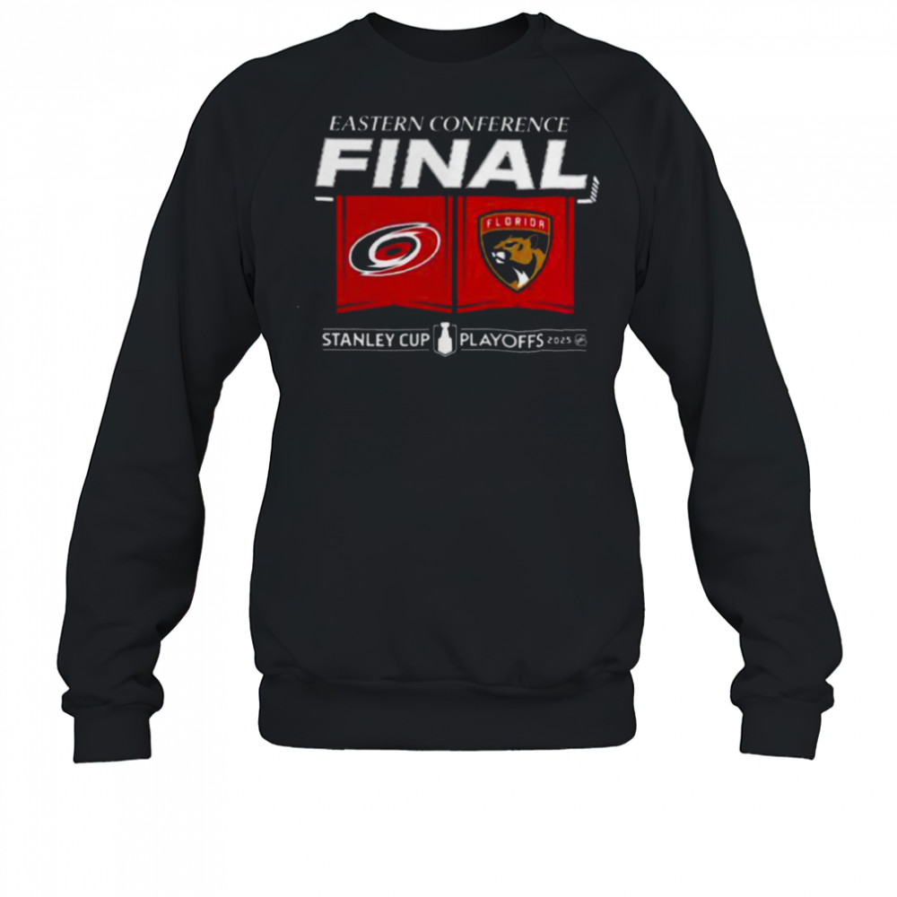 Carolina Hurricanes Vs Florida Panthers Matchup 2025 Eastern Conference Finals NHL Stanley Cup Playoffs 2025 T Shirt Sweatshirt