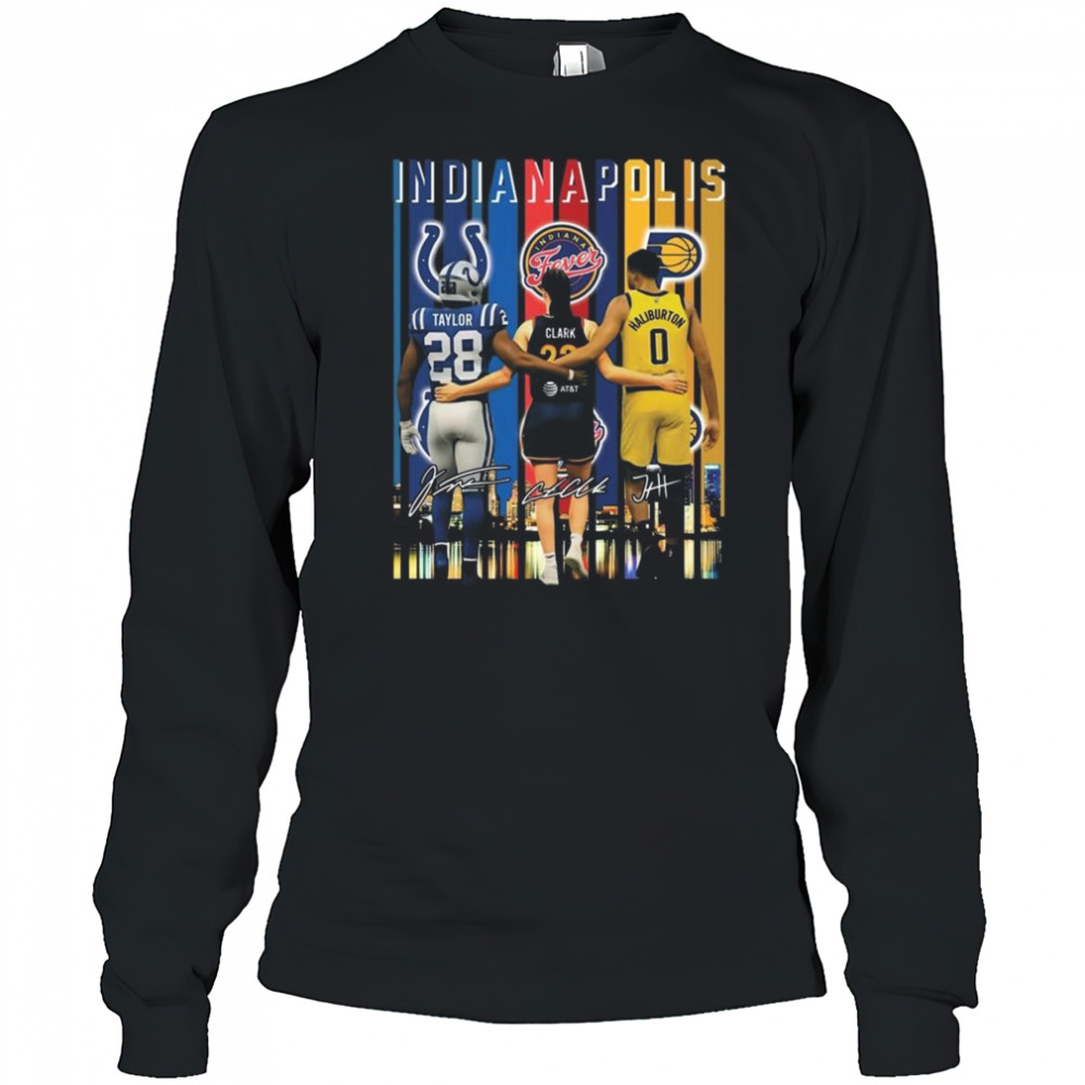 Clark Taylor Haliburton Indianapolis Signature 2025 Shirt Long Sleeved